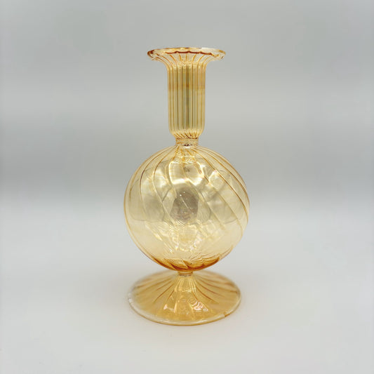 Blown Glass Vase - Bauble Yellow