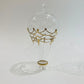 Blown Glass Ornament - Hot Air Balloon with Gold Drapes