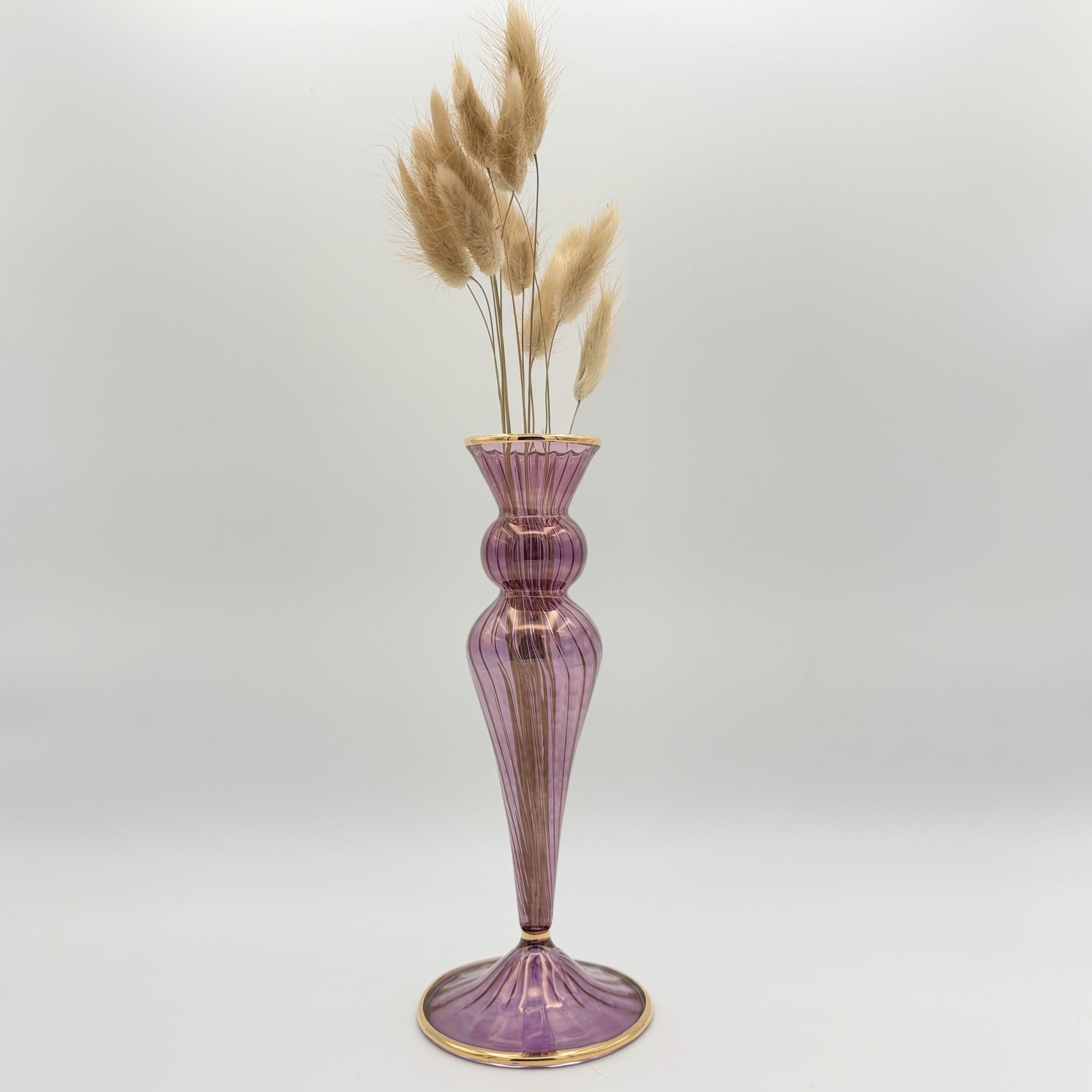 Blown Glass Vase - Cleopatra Magenta