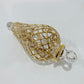 Blown Glass Ornament - Arabesque Gold