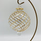 Blown Glass Ornament - Swirl Gold