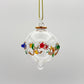 Blown Glass Small Ornament - Spring Flowers