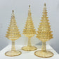 Blown Glass Tabletop Christmas Tree - Spruce Yellow