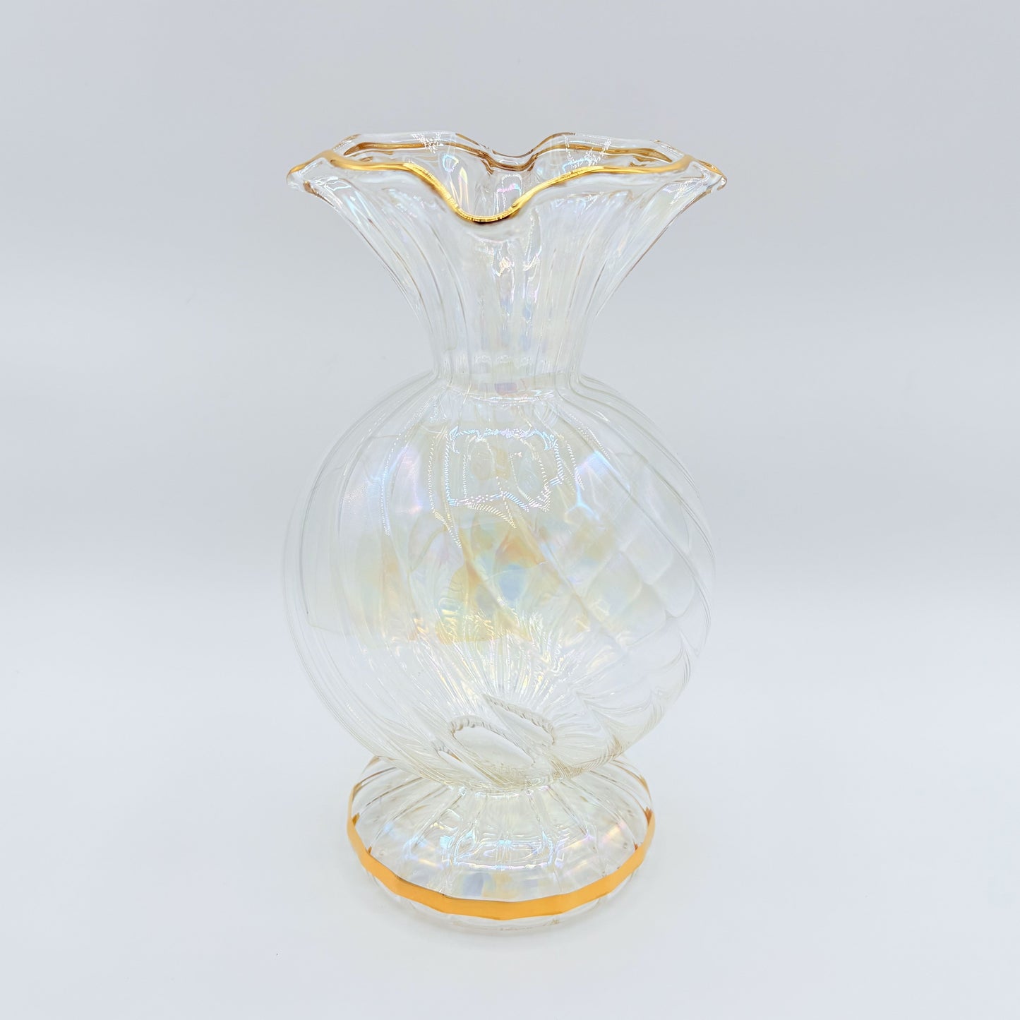 Blown Glass Vase - Blooming Clear