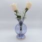 Blown Glass Vase - Blooming Light Blue