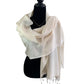 Handwoven Bamboo Viscose Bouclé Scarf - Off-white