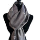 Handwoven Bamboo Viscose Scarf - Feathers Black & White