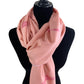 Handwoven Bamboo Viscose Scarf - Salmon & Fuchsia