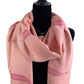 Handwoven Bamboo Viscose Scarf - Salmon & Fuchsia