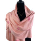 Handwoven Bamboo Viscose Scarf - Salmon & Fuchsia