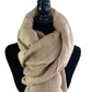 Handwoven Linen Scarf - Sahara Sand