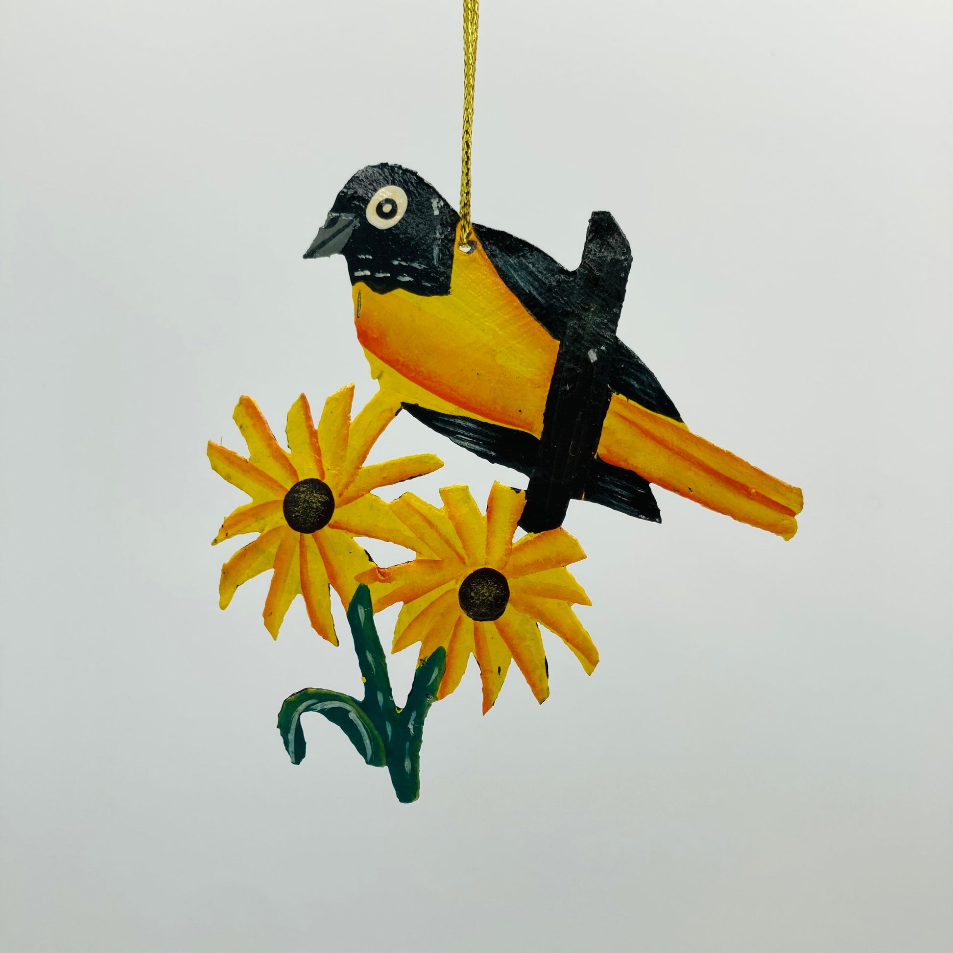 Metal Baltimore Oriole Ornament