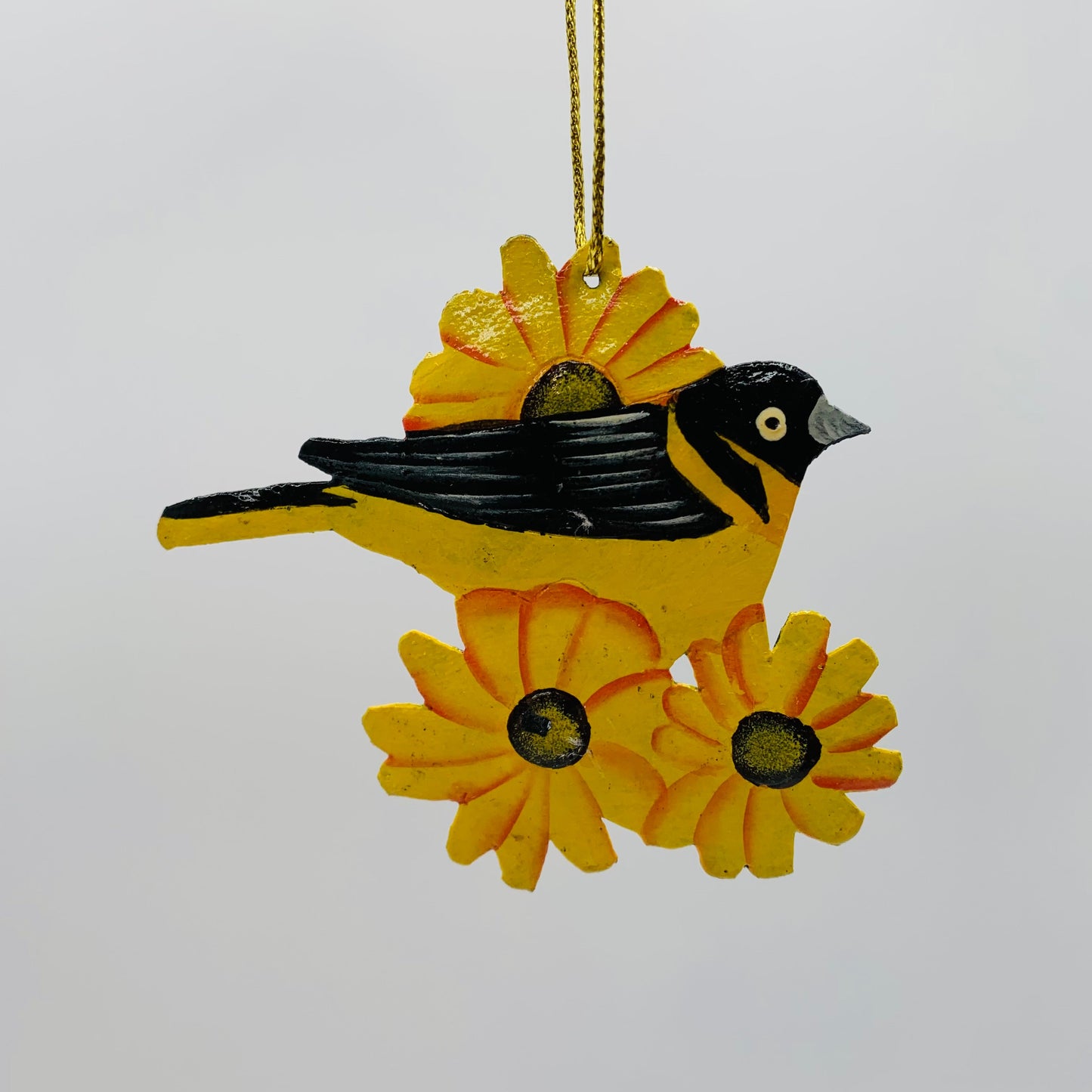 Metal Baltimore Oriole Ornament