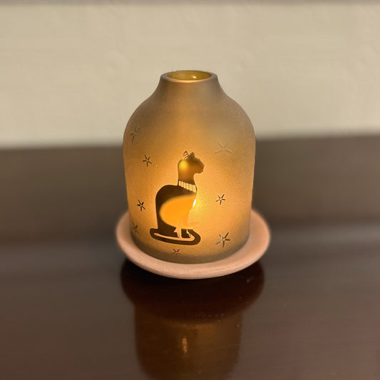 Upcycled Glass Lantern - Bastet