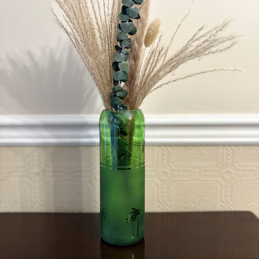 Upcycled Glass Siwa Palms Vase