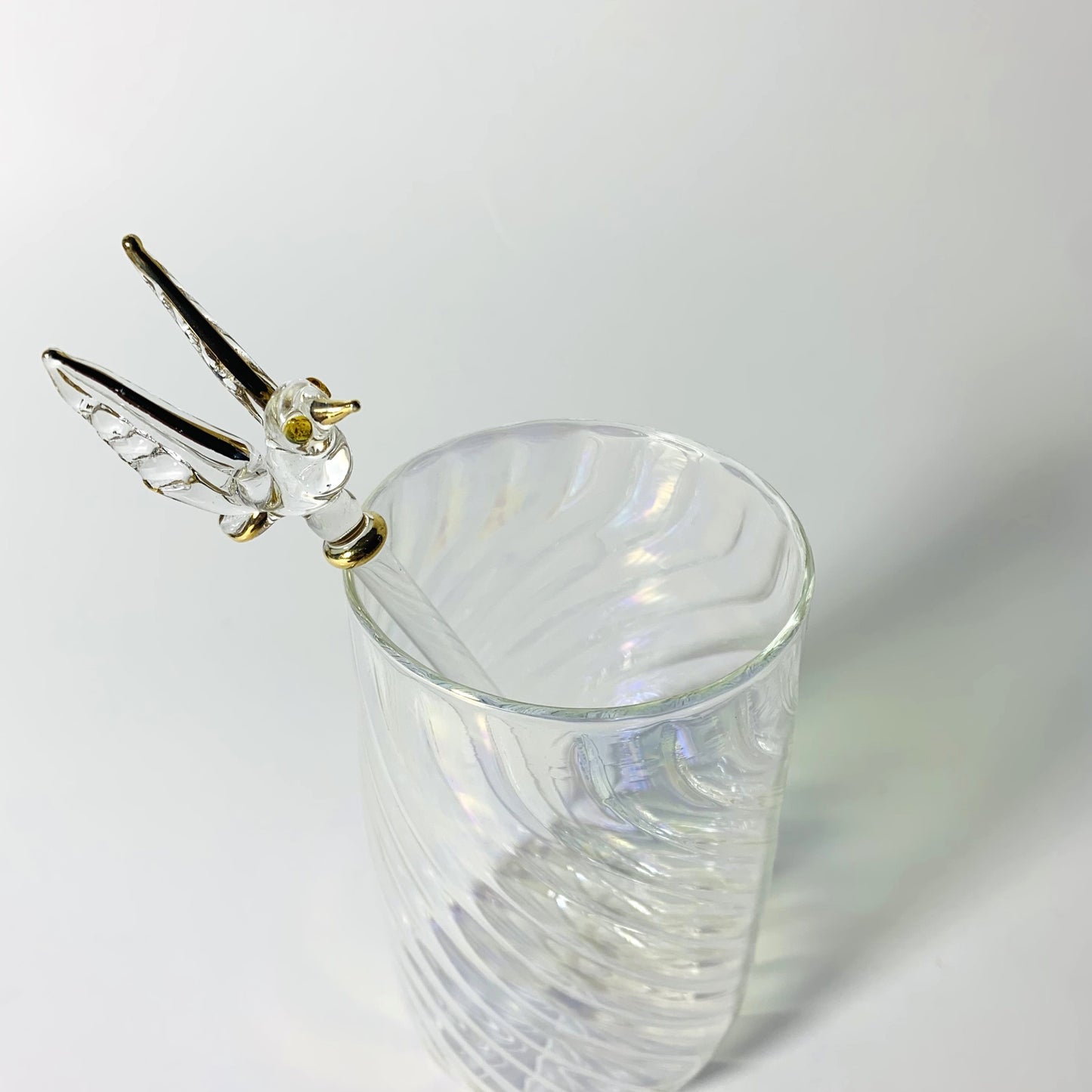 Blown Glass Cocktail Stirrer - Pigeon